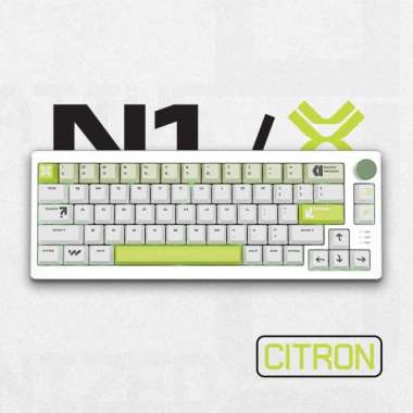 Noir N1X N1/X Wireless Gaming Keyboard Mechanical VIA/QMK Gasket Mount KTT KU Brown Citron