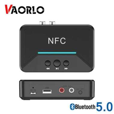 AUDIO BLUETOOTH 5.0 RECEIVER NFC STEREO CAR KIT SPEAKER - BT200 - SAESAW Hitam