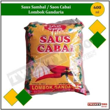 Saus Sambal / Saos Cabai Lombok Gandaria 600 ml