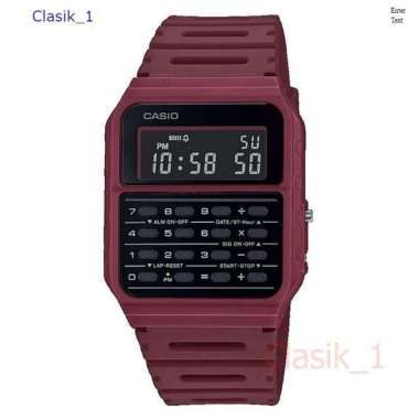 Original 100%!! CASIO CA-53WF-4BDF Jam Tangan Kalkulator - Merah CA53