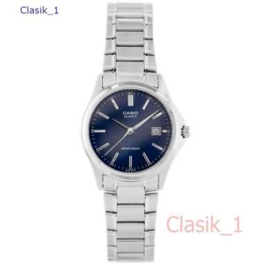 Original 100%!! CASIO LTP-1183A-2ADF - Jam Tangan Wanita Silver Biru