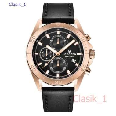 Original 100&!! Jam Tangan Pria LOFOTEN F-6504 6504 Sapphire Black Rosegold