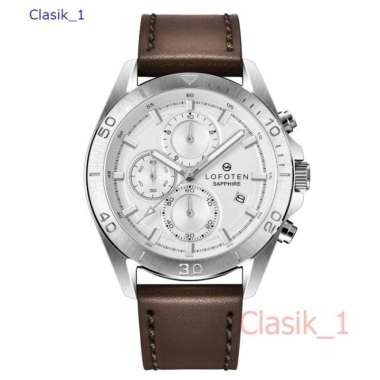 Original 100&!! Jam Tangan Pria LOFOTEN F-6504 6504 Sapphire Silver Brown