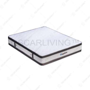 Eversoft Athena Kasur Springbed Sapphire Tebal 30 Cm Putih Spring Bed Double Plushtop [Khusus Jabode