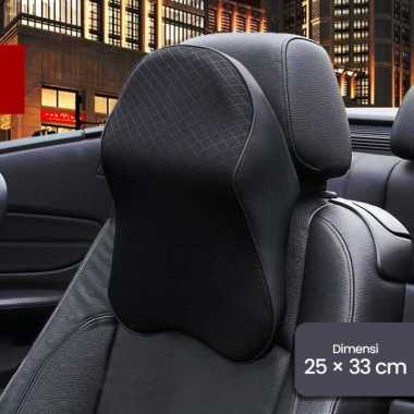 Nuca Bantal Leher Kursi Mobil Memory Foam Neck Pillow Headrest