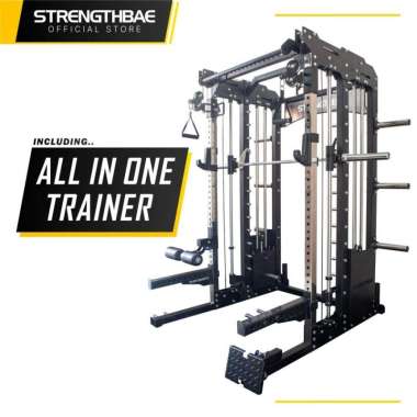 All In 1 Trainer STRENGTHBAE Power Rack Smith & Cable Machine Home Gym Rack Saja