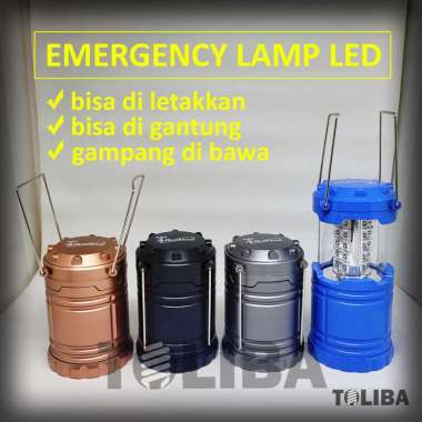 senter lentera led abc alkaline / lampu lentera baterai / lampu darurat lampu camping / emergency la
