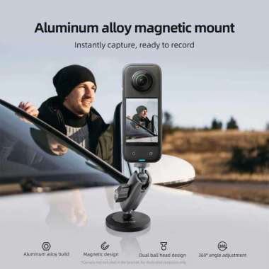 Magnetic Camera Mount 360 Rotary for GoPro Smartphone CMM-001 Mounting Untuk Vlog Youtuber Underwate