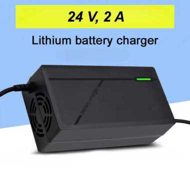 ALASICKA Adaptor Charger Baterai Skuter Sepeda Listrik DC 24V 2A