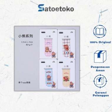 pembatas buku magnet cartoon lucu Korea - little bear