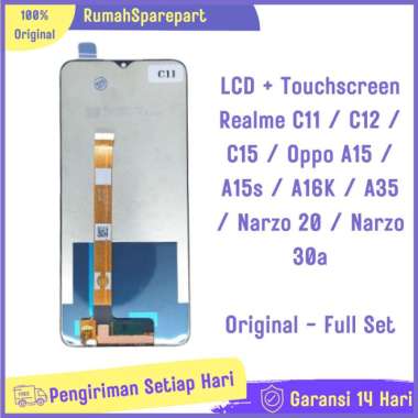 LCD Realme C11 / C12 / C15 / Oppo A15 / Narzo 20 / 30 Ori Full Set - Ori Ori