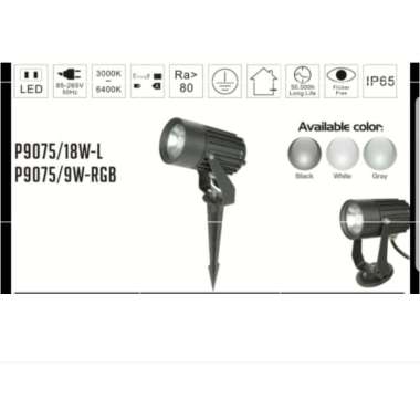 LAMPU SOROT SPOTLIGHT TAMAN OUTDOOR 18 WATT WATERPROOF LED