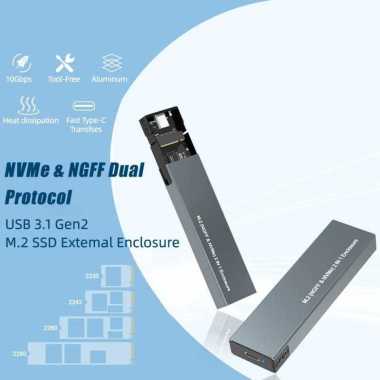 IRhasta Adapter Enclosure NVMe M.2 SSD to USB 3.1 Type C