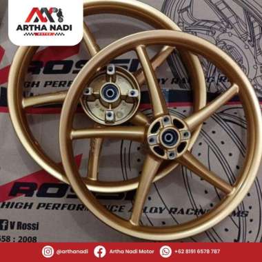 Velg Rossi New Jupiter MX Double Disk Cakram Depan Belakang Palang 5