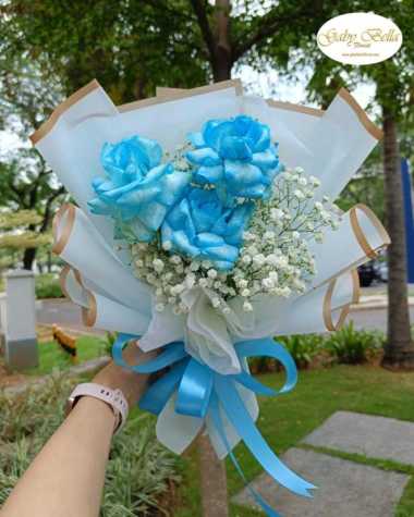 Hand Buket Single Buket Mawar Single Buket Mini Buket Birthday Wisuda Buket 3