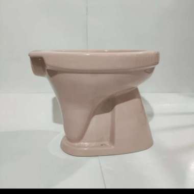 Kloset Closet Duduk Duty Tanpa Tangki C 07 C07 C-07 Monoblock Siram - Putih Merah Muda