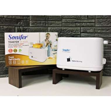 Toaster Sonifer SF-6005 Pemanggang Roti Listrik 2 Slot Putih