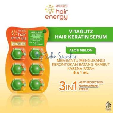 Makarizo Hair Energy Hair Keratin Serum Vitaglitz ALOE