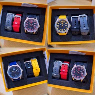 JAM TANGAN PRIA CATERPILLAR CAT QA.141.26.136/QA.141.21.138/QA.141.26.136 RUBBER ORIGINAL QA.141.27.