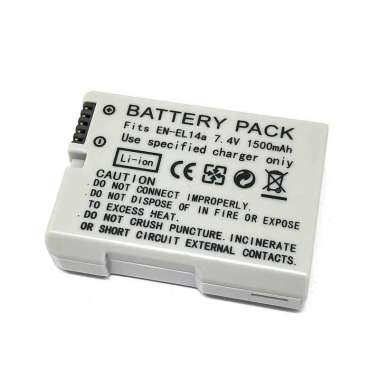 Acell Baterai Kamera Nikon D3100 D3200 D5100 Coolpix P7100 1500mAh EN-EL14a Drone Remote Baterai Cyb