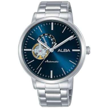Original 100%!! Jam Tangan Pria automatic Alba A9A005X1 A9A005 Open Heart blue dial