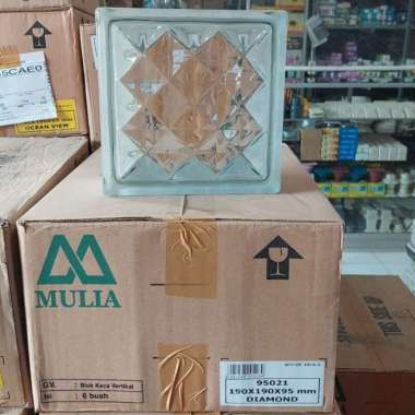 Glass Block Glas Blok Mulia Motif per Buah - Vesta Diamond