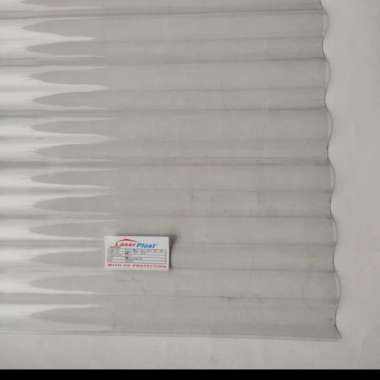 Seng LaserPlast UV Gelombang Bening 180 200 240 300 cm tebal 0.75 mm - 300 cm 240 cm