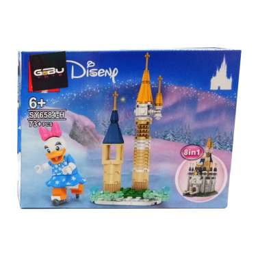 SY 6584 A - D Disney Mickey Mouse Castle Series / Mainan Balok Susun Brick Toys Merk SY 6584 H