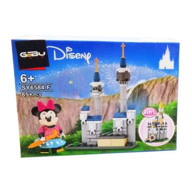 SY 6584 A - D Disney Mickey Mouse Castle Series / Mainan Balok Susun Brick Toys Merk SY 6584 F