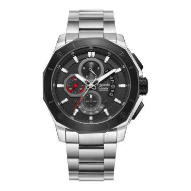 Jam Tangan Alexander Christie Pria AC 6632 Rantai Anti Air original terbaru mewah 2023 Silver Black