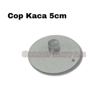 5PCS Karet Ambalan Cop Kaca Tipis Cantolan Bulat Kaca 3 4 5 cm 5PC-COP 5cm