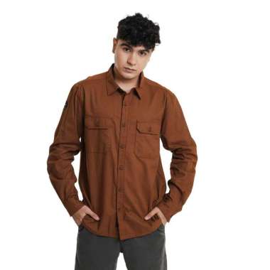 EIGER KEMEJA PANJANG MADISON LS SHIRT - BROWN Brown 4XL