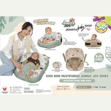 BABY JOY BANTAL SOFA MULTIFUNGSI JUNGLE JOY SERIES BJB2402 / Sofa bayi multifungsi / Sofa belajar du