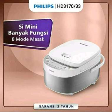 Philips HD3170/33 Digital White Mini Rice Cooker 0,85L