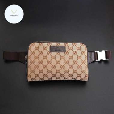 GUCCI Belt Bag / Bumbag Canvas in Brown - 100% Authentic