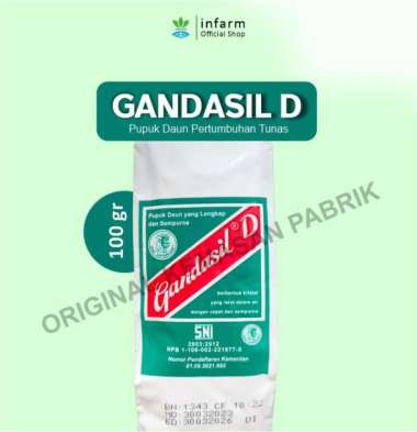 infarm - Pupuk Daun Gandasil D 100 GR pelebat Daun Kemasan Pabrik Jakarta