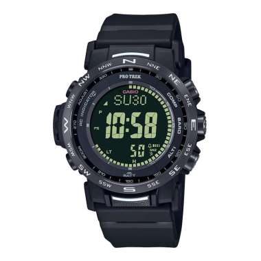 Jam Tangan Pria Casio Pro Trek PRW-35Y-1BDR Climber Line Tough Solar Digital Dial Black Resin Band