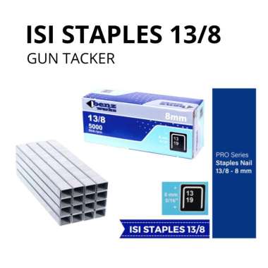 Isi stapler 13/8 rapide staples tembak angin 5000 pcs isi staples R23