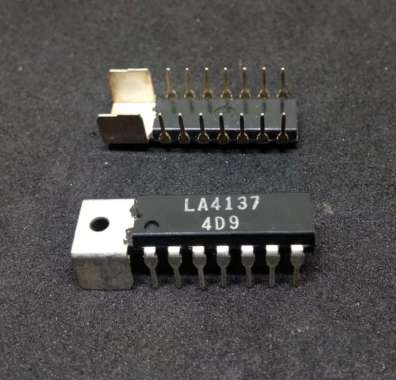 IC LA4137 2-Channel AF Power AMP utk Radio atau Kaset Tape