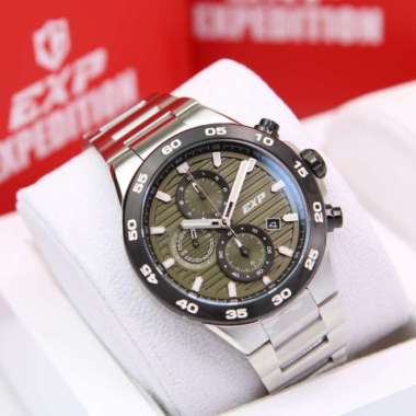 EXPEDITION E6848 SILVER BLACK GREEN PRIA. GARANSI RESMI 1 TAHUN