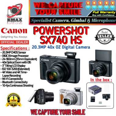 CANON Powershot SX740 HS Digital Pocket Camera Canon SX 740 HS Kamera Canon SX 740HS 40x Optical Zoo
