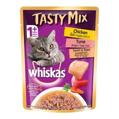 WHISKAS TASTY MIX CHICKEN TUNA 70GR