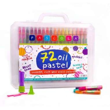 Crayon / Krayon / Oil Pastel PASCOLA Standard Isi 72 Warna