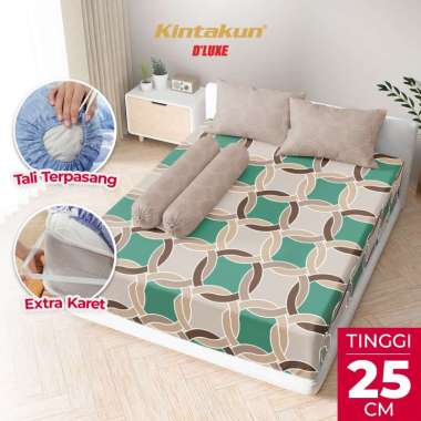 Kintakun DLUXE Sprei Set Fitted Tinggi 25cm 180x200 King Aesthetic Multivarian Zanaira