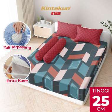 Kintakun DLUXE Sprei Set Fitted Tinggi 25cm 180x200 King Aesthetic Multivarian Zania
