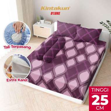 Kintakun DLUXE Sprei Set Fitted Tinggi 25cm 180x200 King Aesthetic Multivarian Rosalva