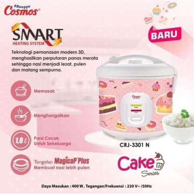 COSMOS Rice Cooker - CRJ 3301 NC - Penanak Nasi Cosmos CRJ 3301 NC