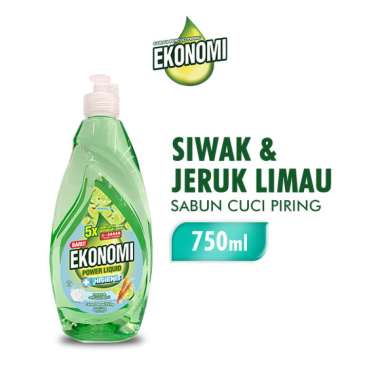 Promo Harga EKONOMI Pencuci Piring Power Liquid Jeruk Nipis 750 ml - Blibli
