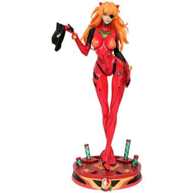 Neon Genesis Evangelion Mecha leather jacket 46cm Action figure PVC Asuka