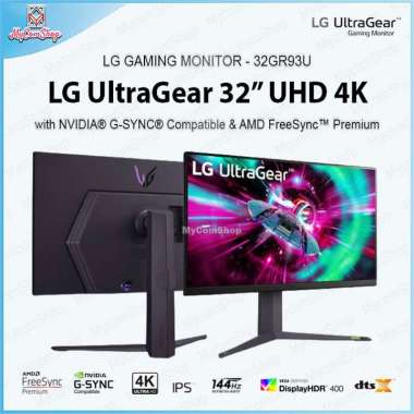 LG ULTRAGEAR 32" GAMING MONITOR 4K UHD HDR 144HZ IPS 32GR93U-B